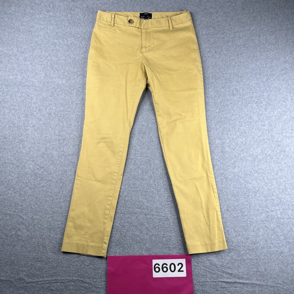Gap Aubrey Pants Women’s Size 1 Mustard Yellow Casual Classic Stretch